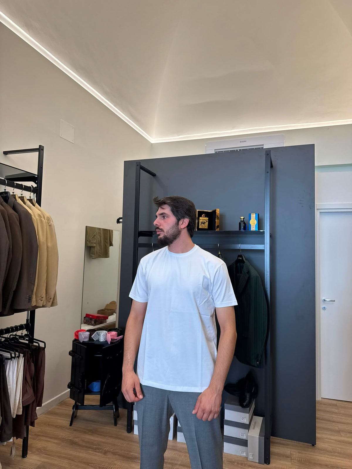 T-shirt filo di scozia