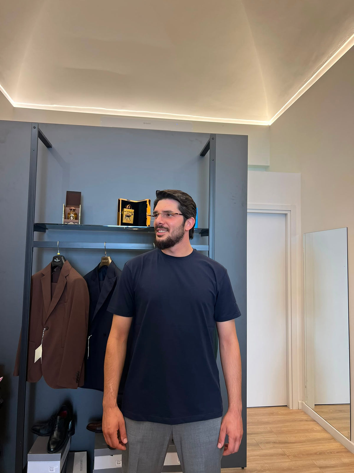T-shirt filo di scozia